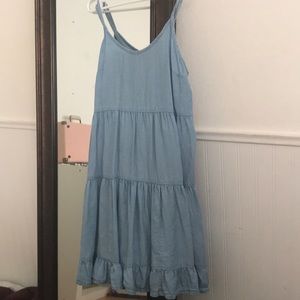 jean dress flowy